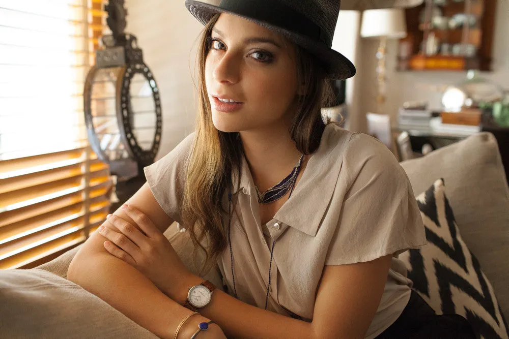 Traveler White - Bright Tobacco Wristband