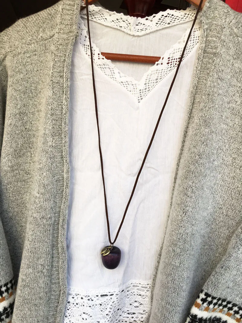 Trendy Apple Pendant