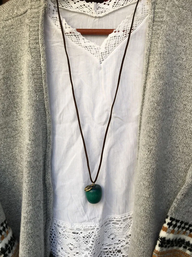 Trendy Apple Pendant