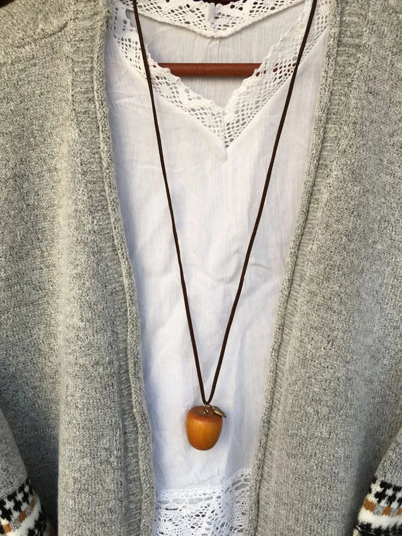 Trendy Apple Pendant