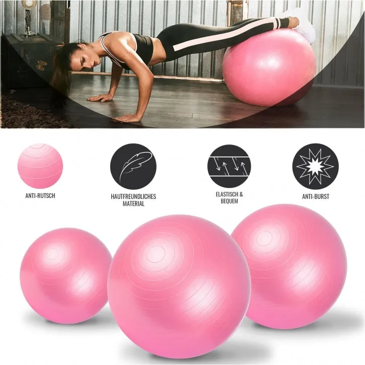 Træningsbold 55 cm - (PINK)