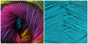 TURQUOISE   PRISM - Embossed Phoenix Vortex Shawl KIT