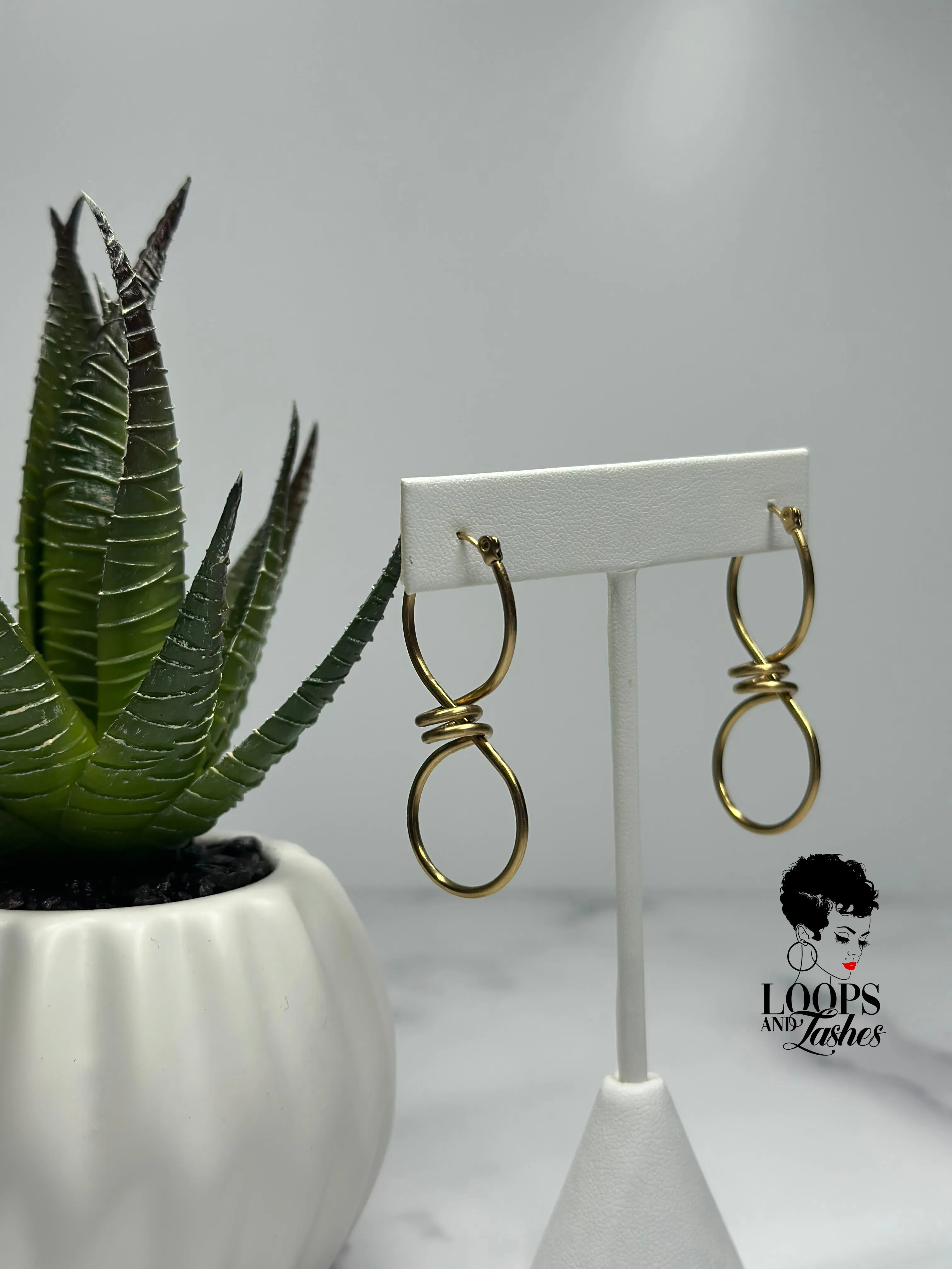 Twisted Infinity Earrings