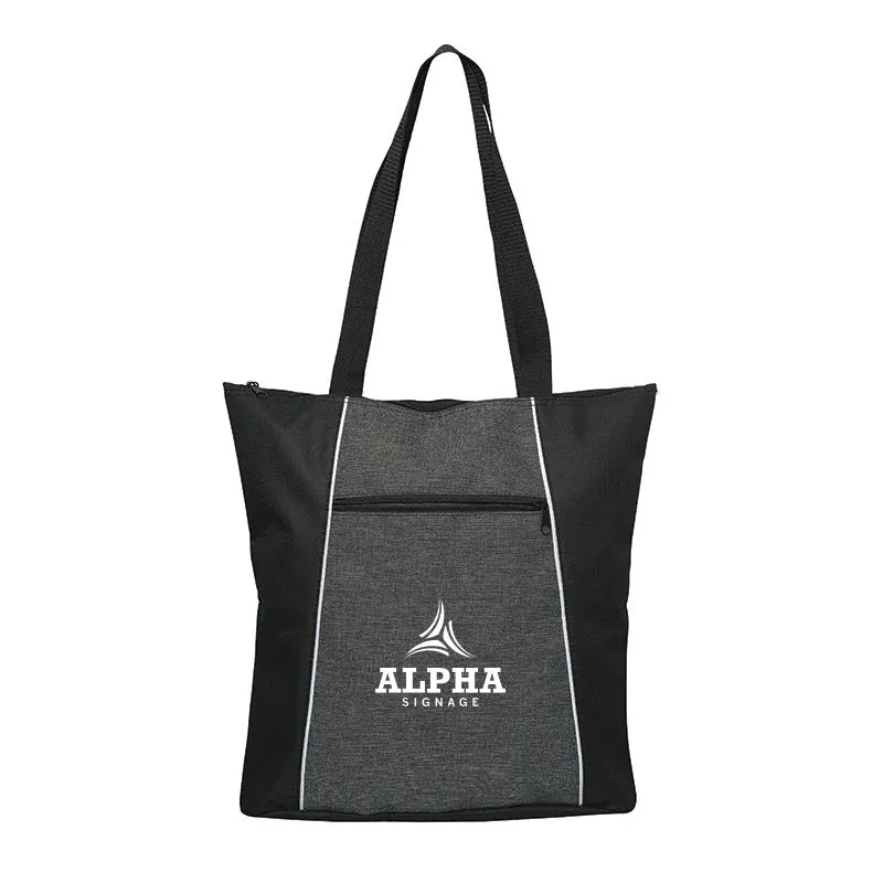 Two-Tone Heathered Tote Bag