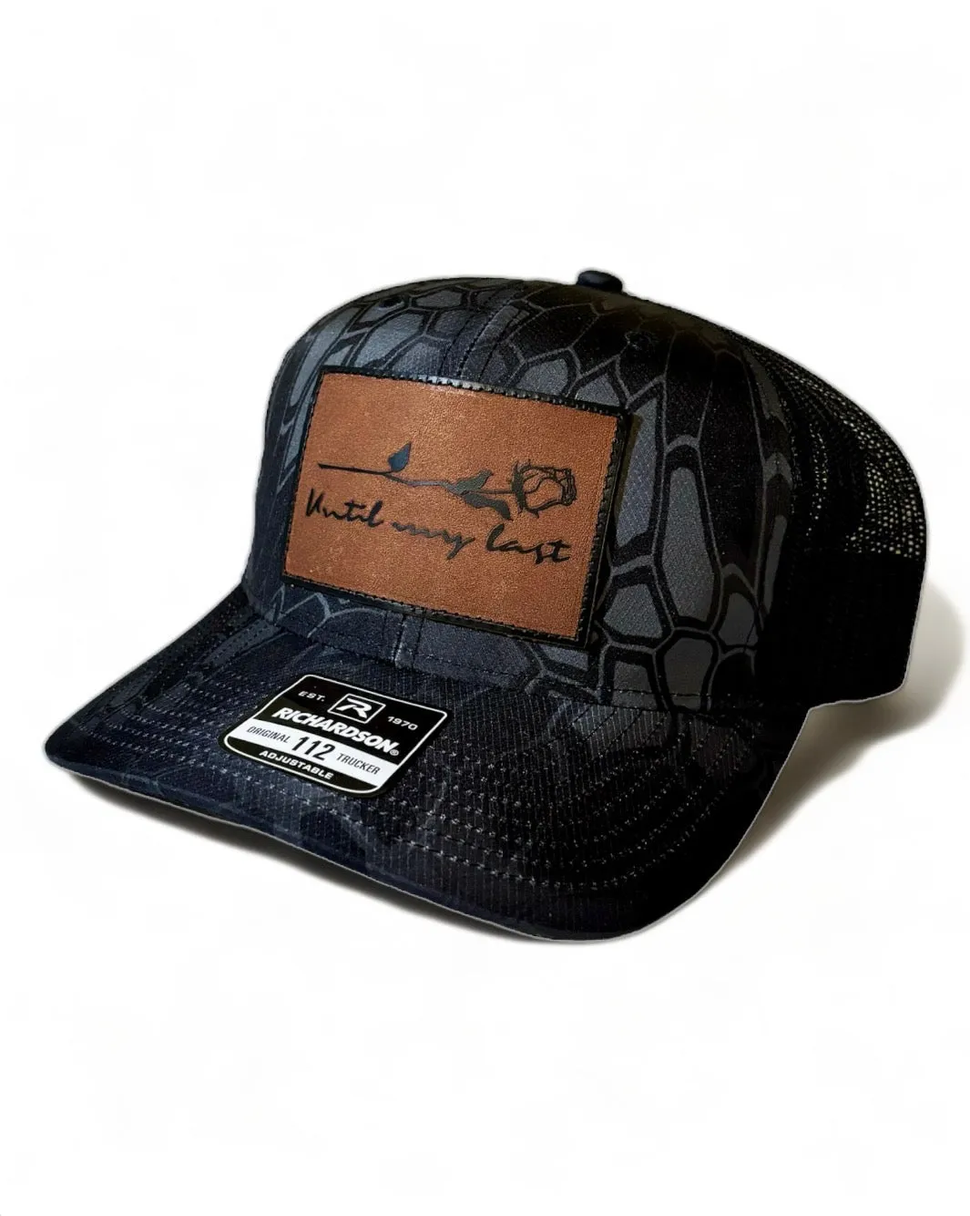 Until My Last Leather Patch Hat