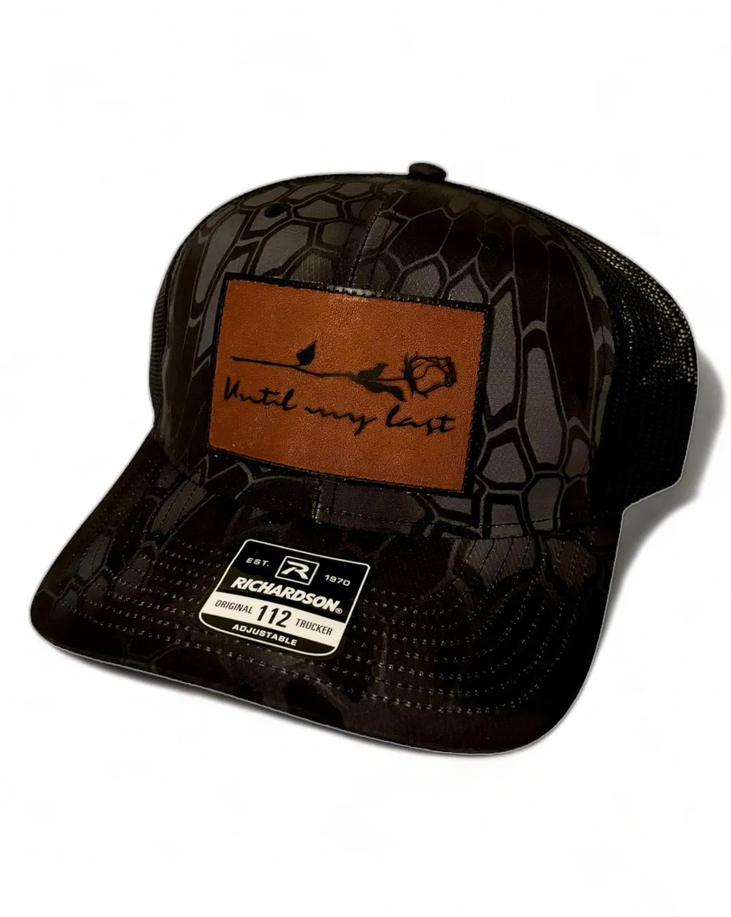 Until My Last Leather Patch Hat