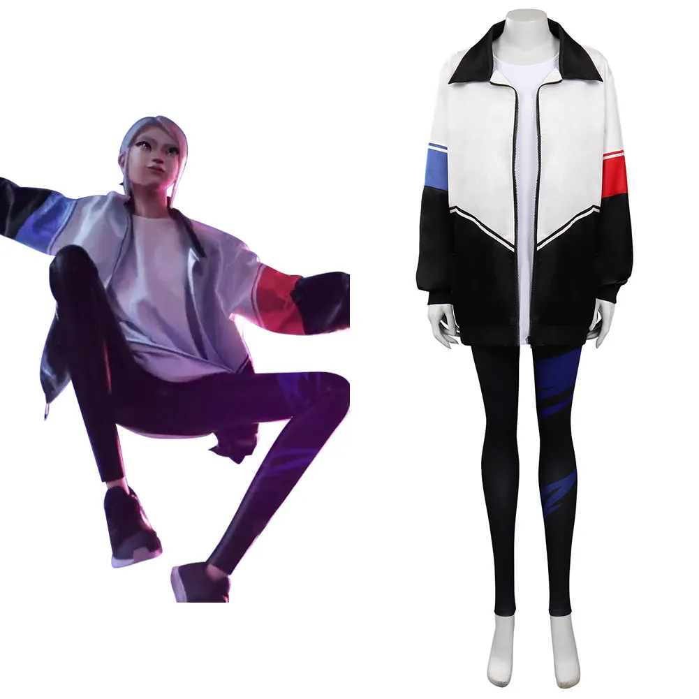 Valorant Jetty Cosplay Costume T-shirt Pants Outfits Halloween Carnival Suit
