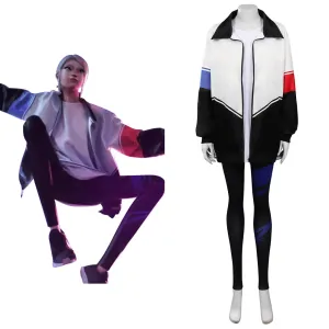 Valorant Jetty Cosplay Costume T-shirt Pants Outfits Halloween Carnival Suit