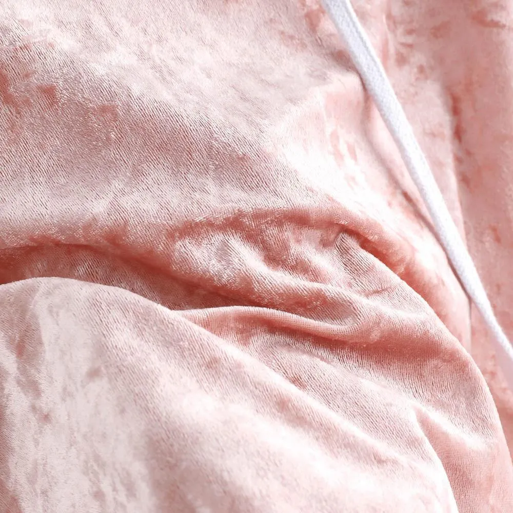 Velvet Crop Hoodie