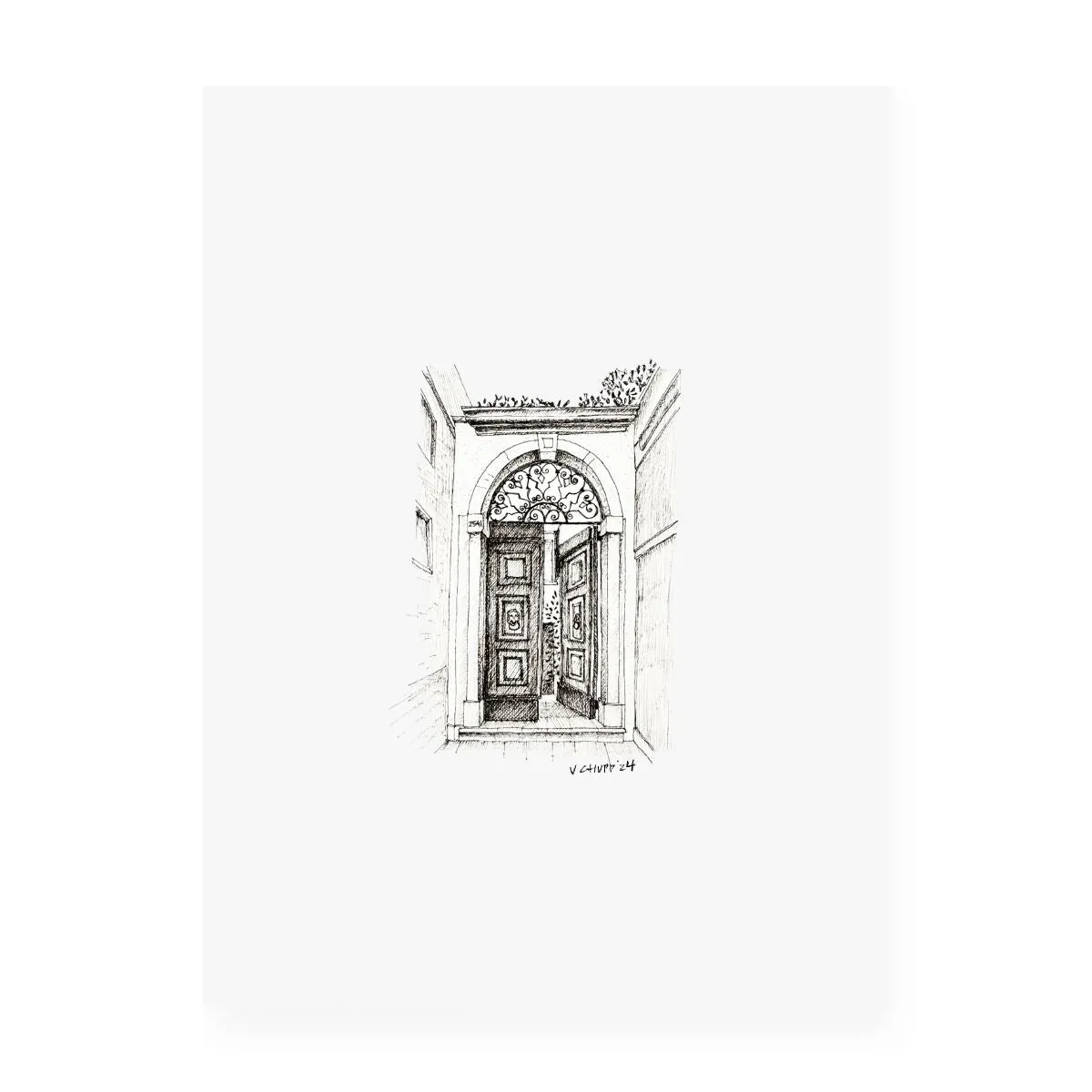 Venice Door 2 - Original Illustration