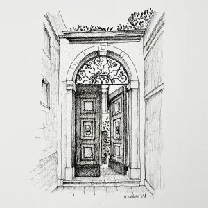 Venice Door 2 - Original Illustration