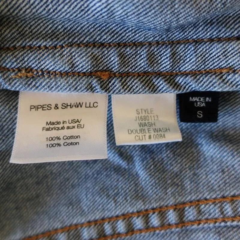 Veronica Beard Jeans Marianne Jean Jacket Two-Tone Denim Size Small