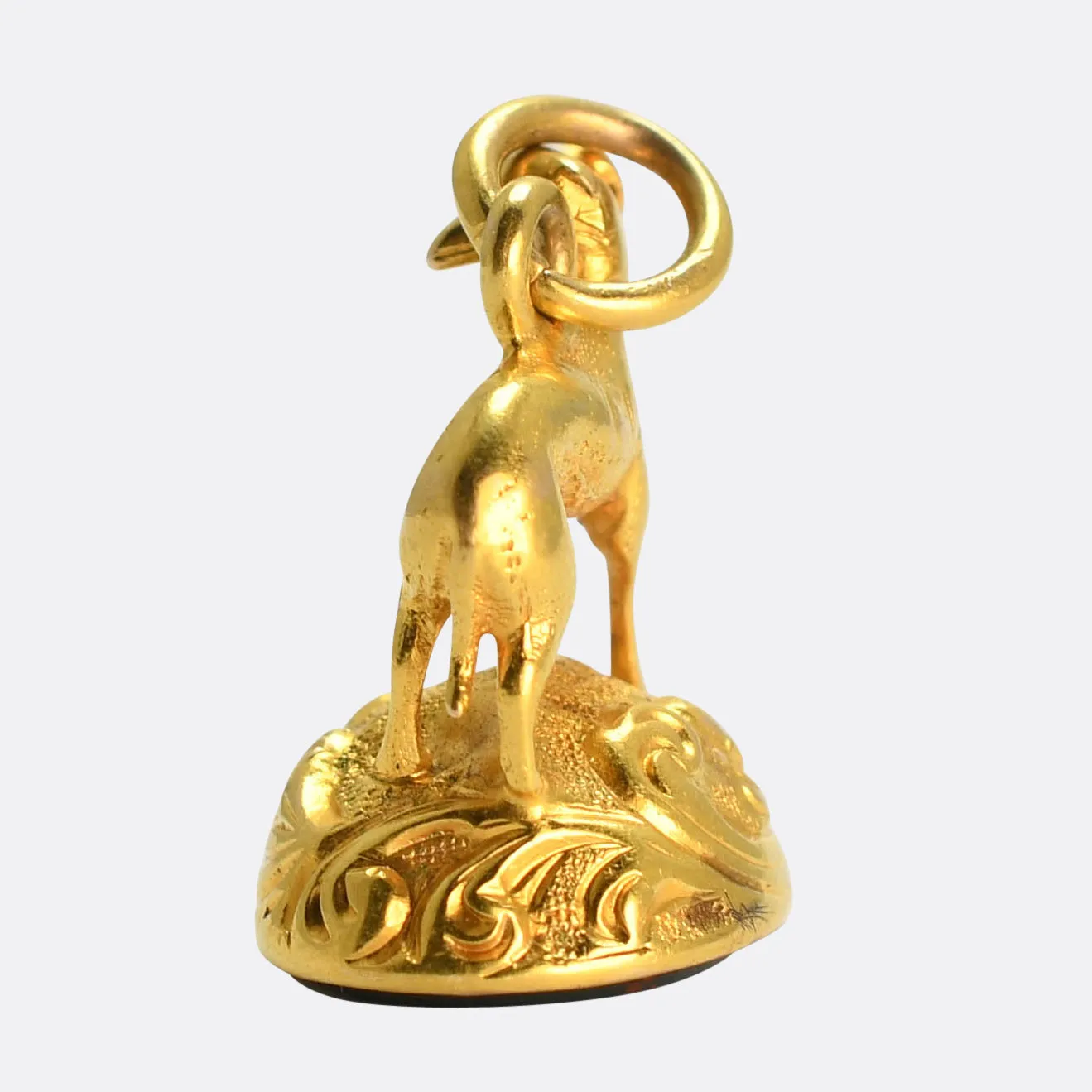 Victorian "Fortune Favours the Bold" Dog Fob Pendant