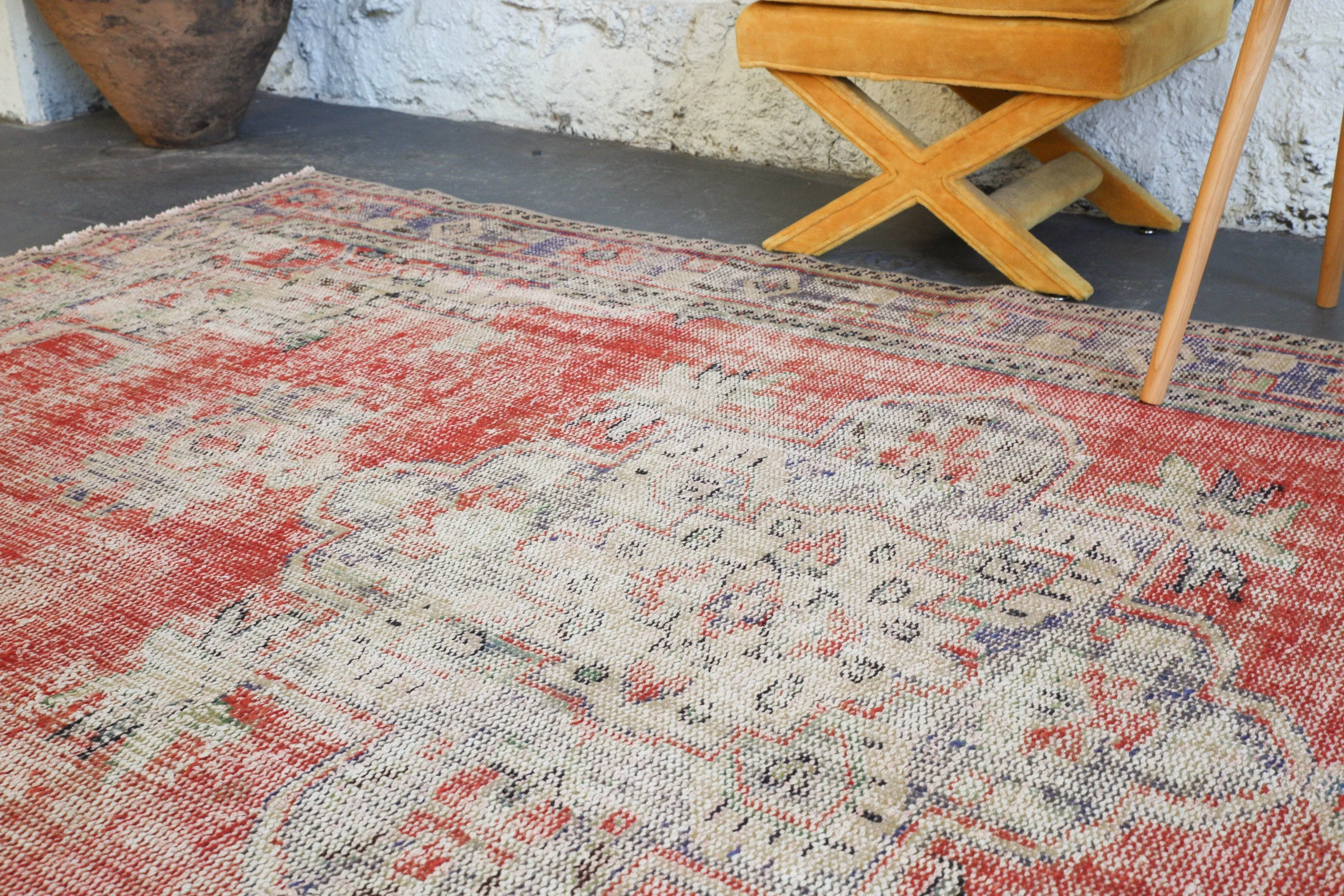 Vintage Anatolian Rug 6'x9'8"