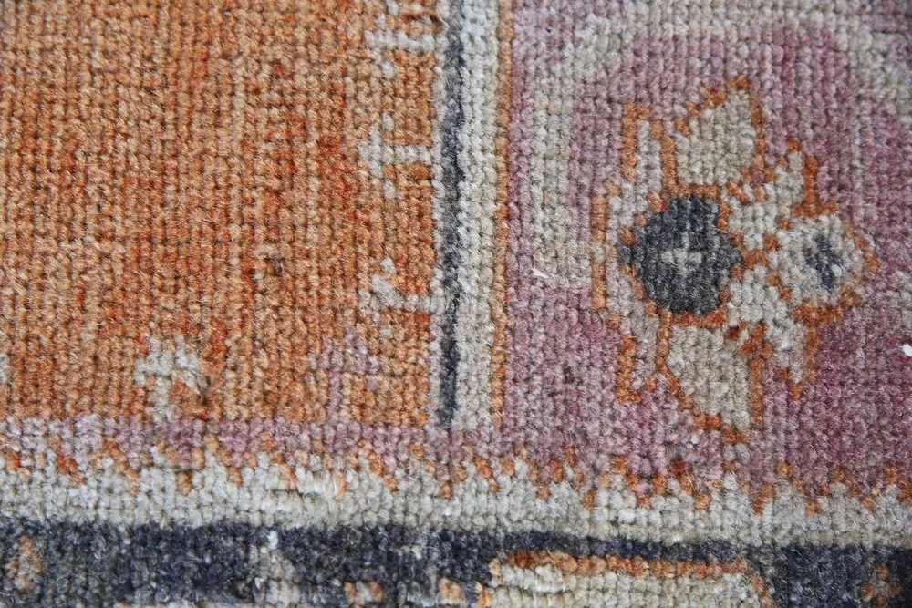Vintage Faded Anatolian Rug 3.8ftx6.5ft