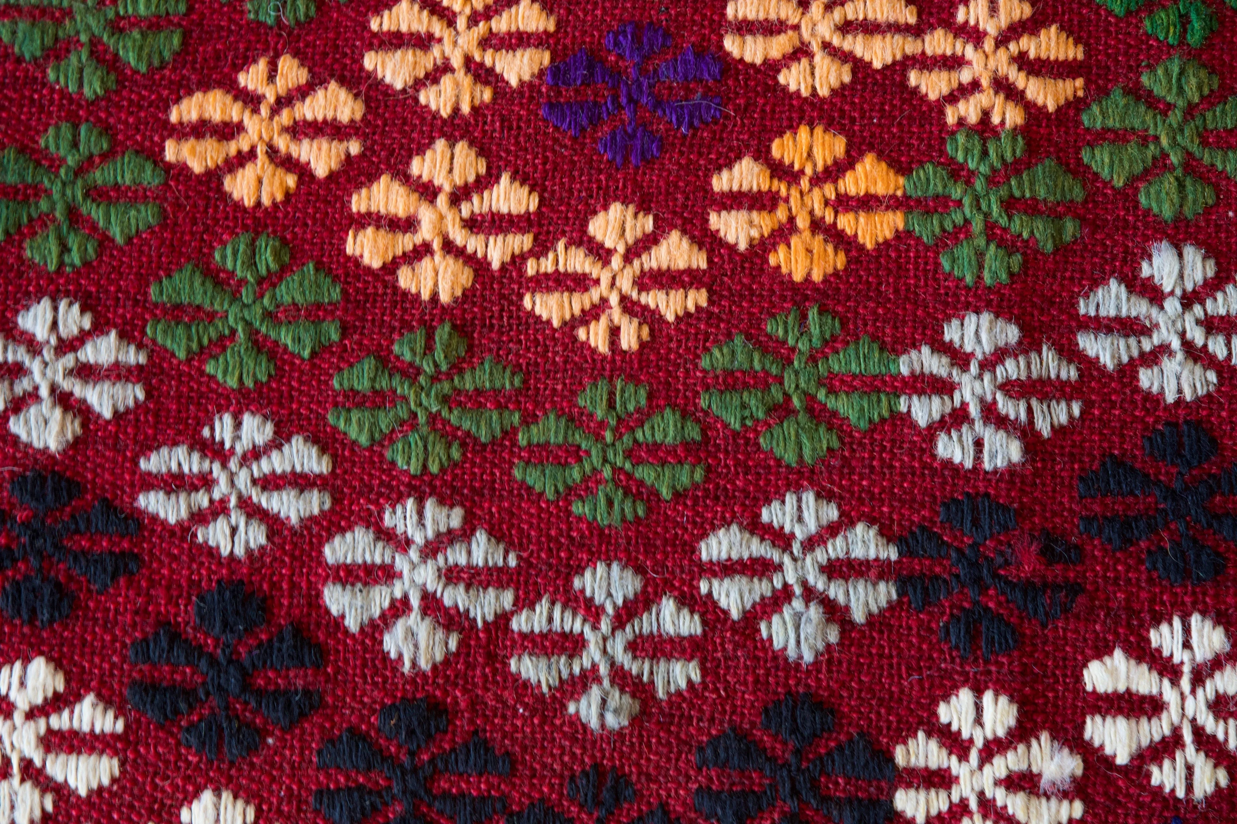 Vintage Mini Turkish Kilim Rug 3'6"x4'6"