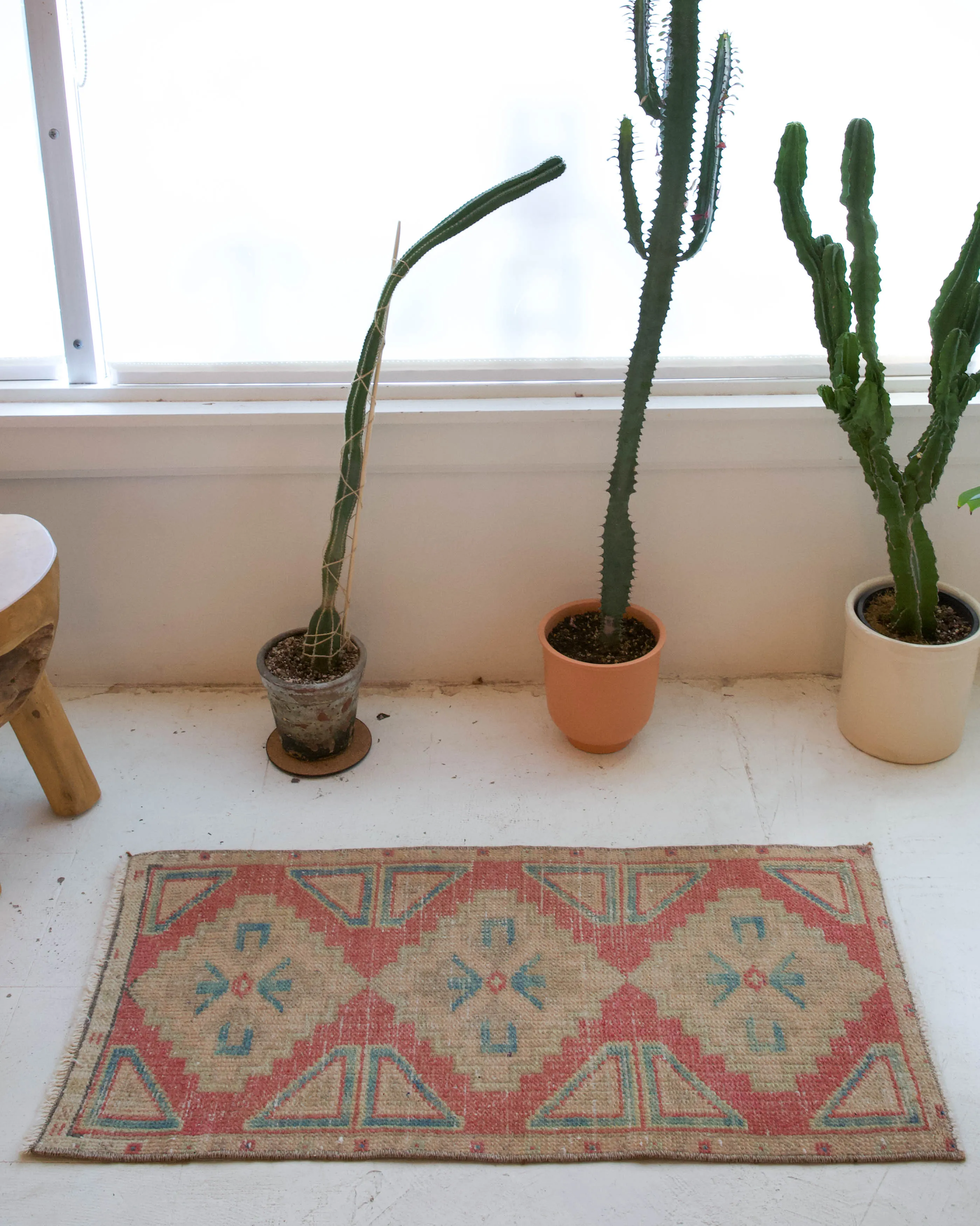Vintage Mini Turkish Rug 18"x37"