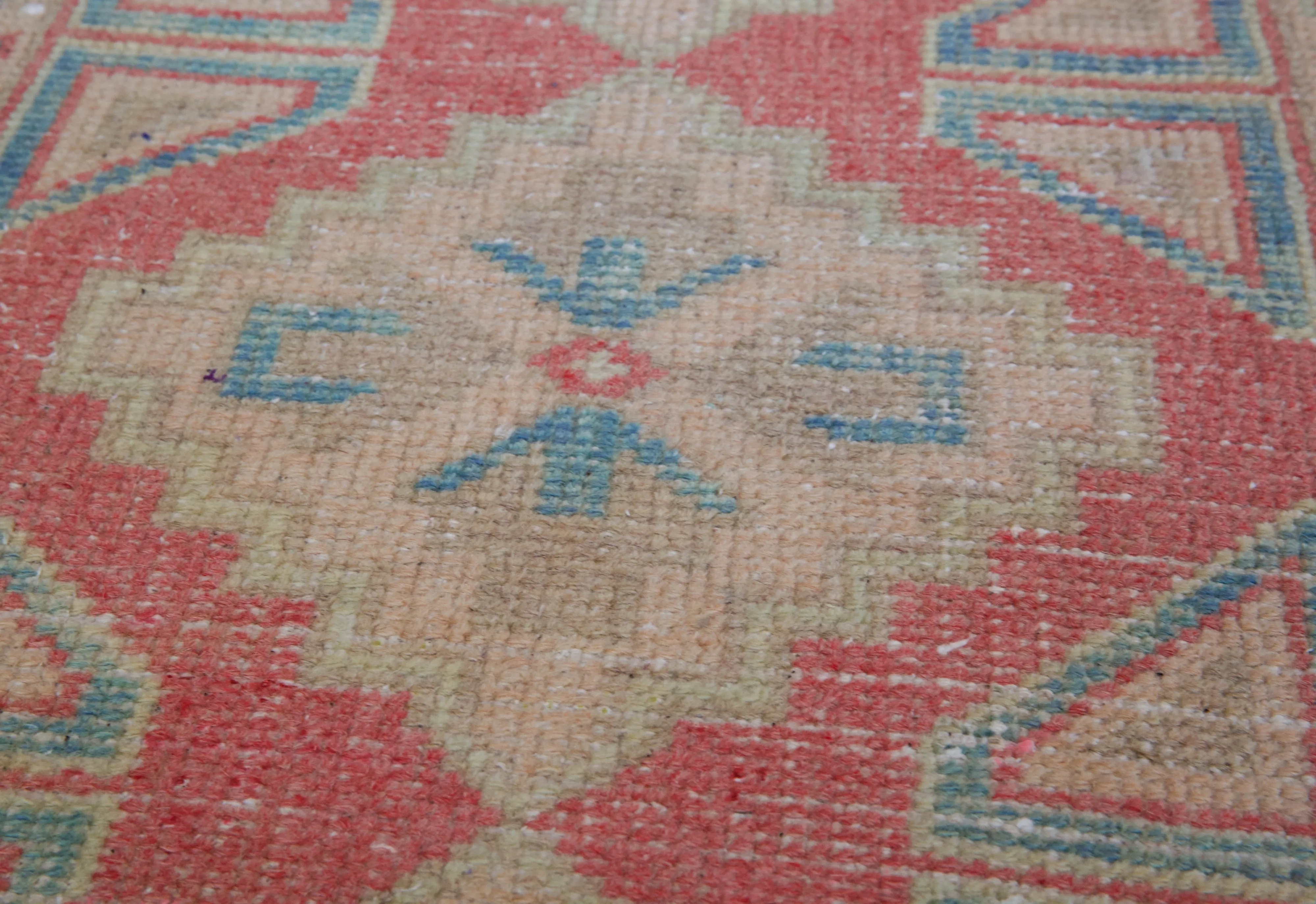Vintage Mini Turkish Rug 18"x37"