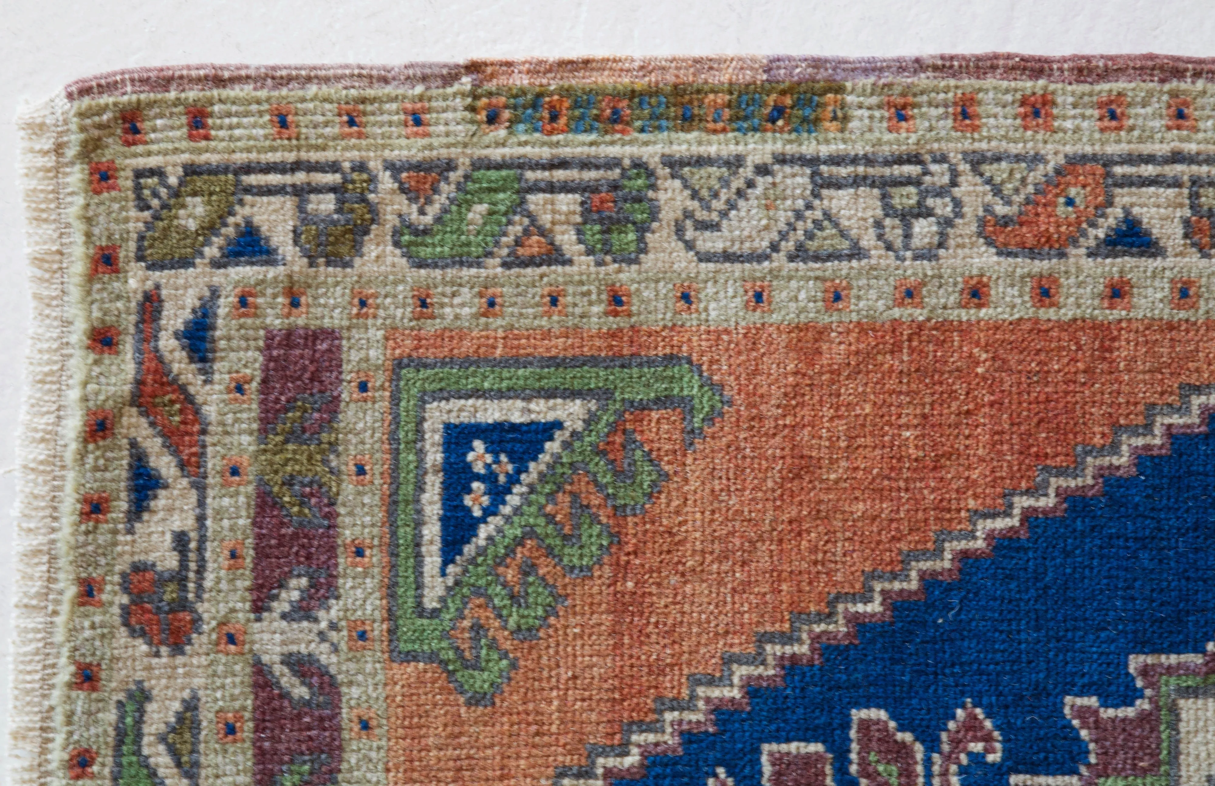 Vintage Mini Turkish Rug 22"x41"