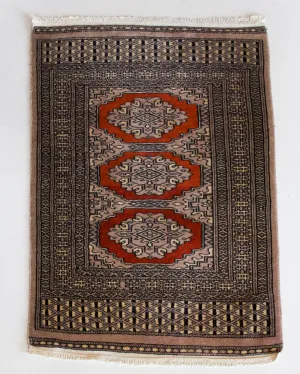 Vintage Mini Turkish Rug 25"x40"