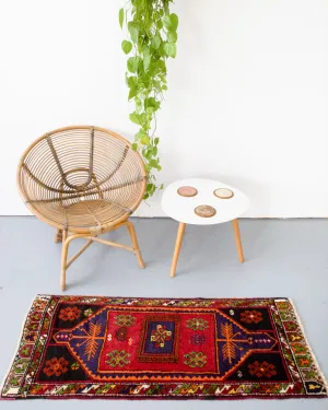 Vintage Mini Turkish Rug