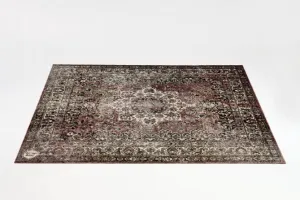 Vintage Persian Style Drum Rug 5.34' X 4.65' (Classic Worn)