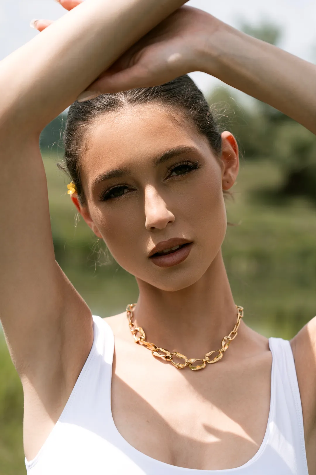 Viola Chunky Chain Link Necklace