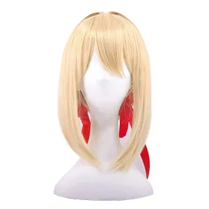 Violet Evergarden Gold Cosplay Wig Heat Resistant Synthetic Hair Carnival Halloween Party Props ﻿