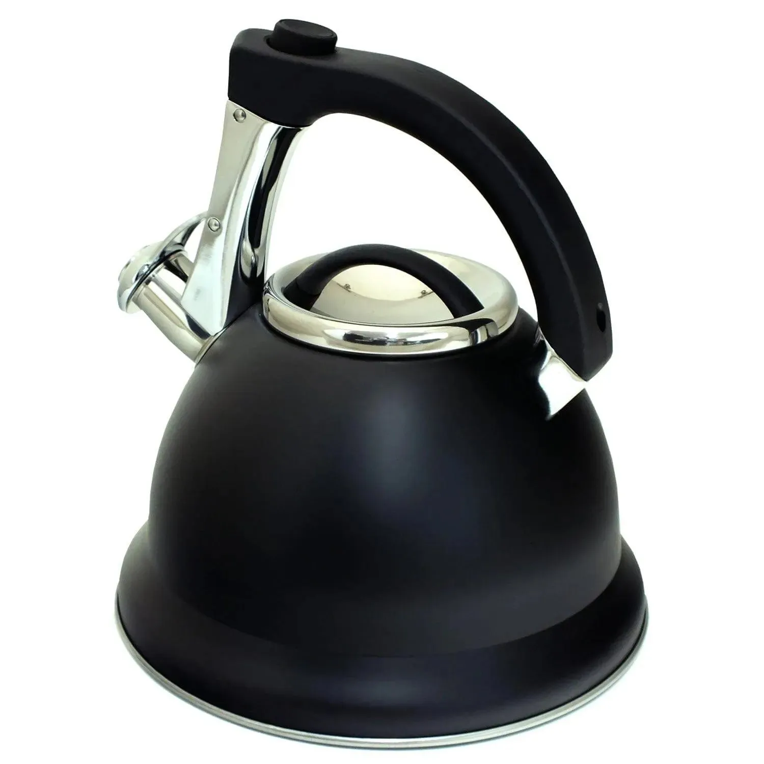 Voche® 3L Whistling Stovetop Kettle Stainless Steel Matt Black Gas Electric Hobs