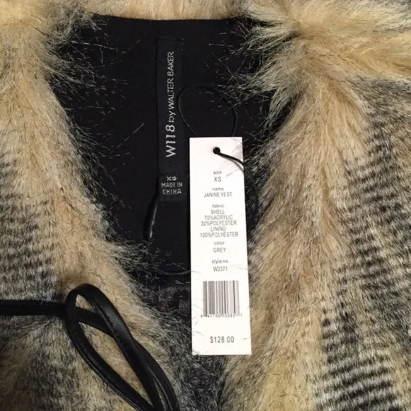 W118 by Walter Baker faux fur super cute vest