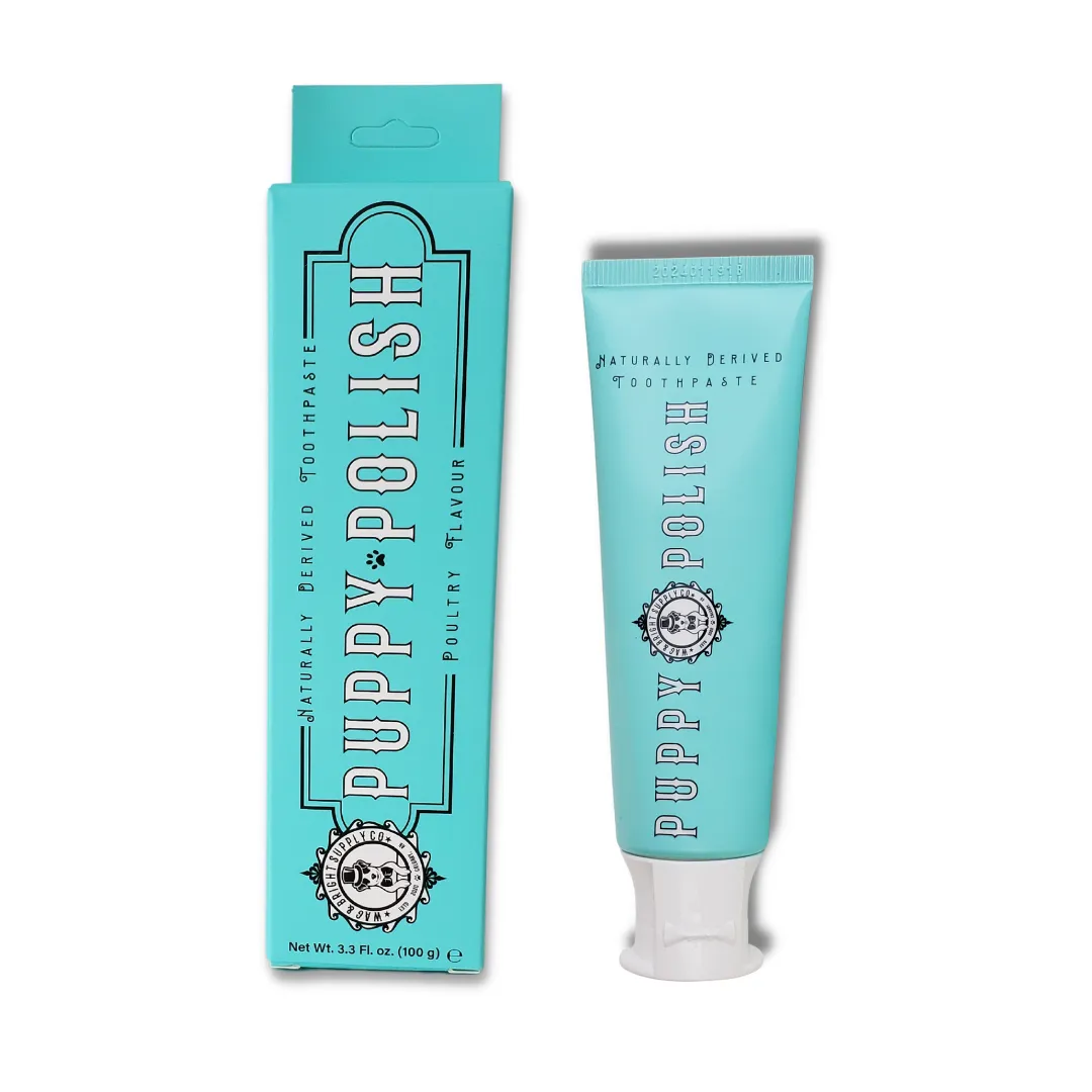 Wag & Bright Puppy Polish Toothpaste - Poultry Flavour (100g)