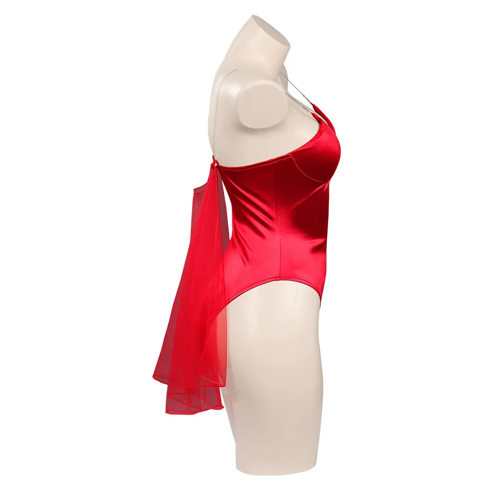 Wanda Maximoff and The Vision：Scarlet Witch Sexy Swimsuit Cosplay Costumes Swimwear Cloak Outfits Halloween Carnival Suit cossky®