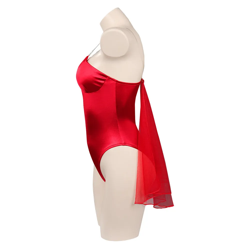 Wanda Maximoff and The Vision：Scarlet Witch Sexy Swimsuit Cosplay Costumes Swimwear Cloak Outfits Halloween Carnival Suit cossky®