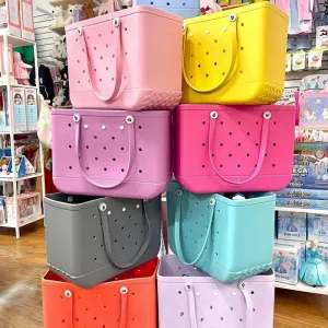 Waterproof Beach Bags - Stylish EVA Rubber Totes for Fun Days at the Beach and Beyond