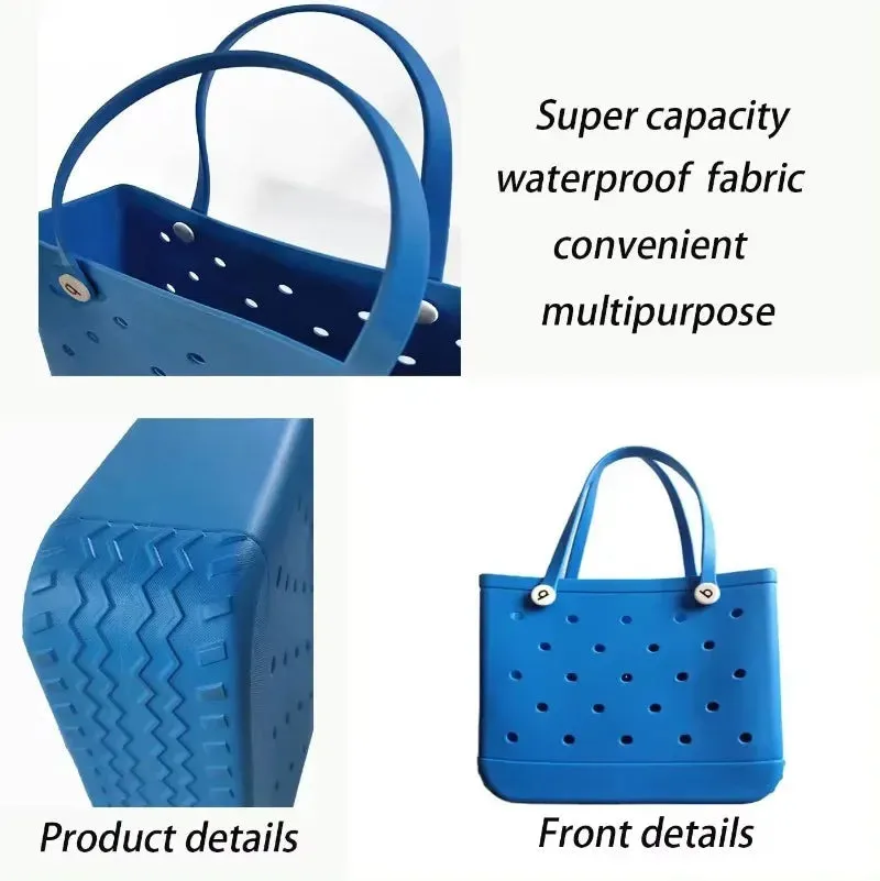 Waterproof Beach Bags - Stylish EVA Rubber Totes for Fun Days at the Beach and Beyond