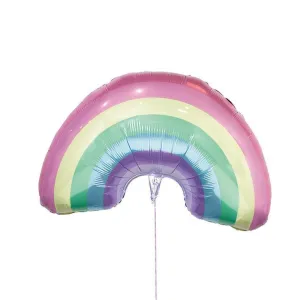 We Heart Unicorns Pastel Rainbow Balloon