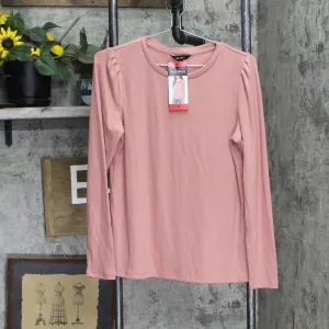 Well Worn Womens Long Sleeve Crewneck Shirt Top 1797406
