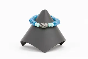 White Topaz, Amazionite, Agate