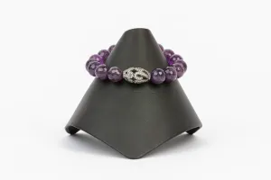 White Topaz, Amethyst Bracelet