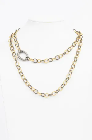 White Topaz and Vermeil Necklace