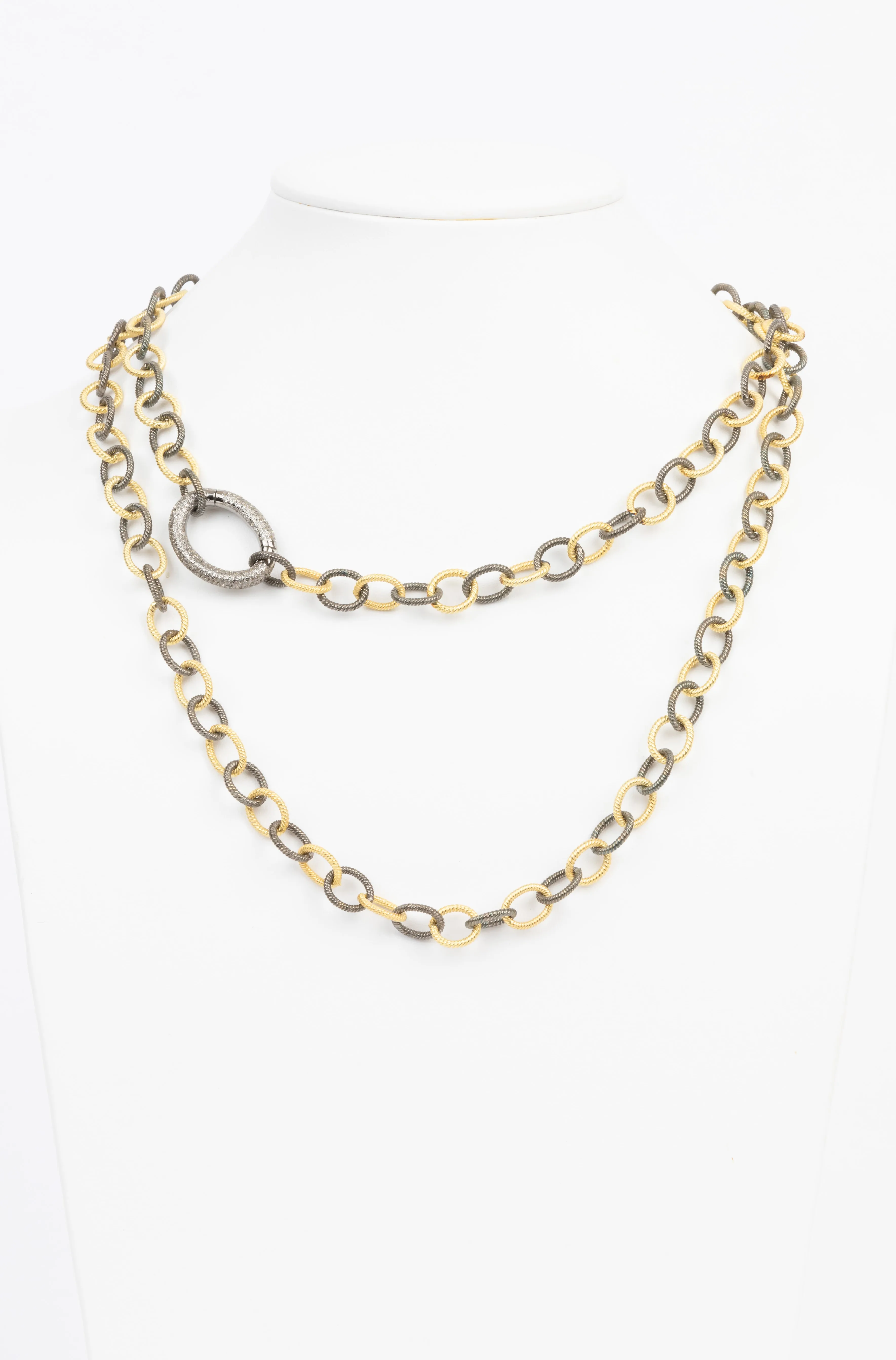 White Topaz and Vermeil Necklace