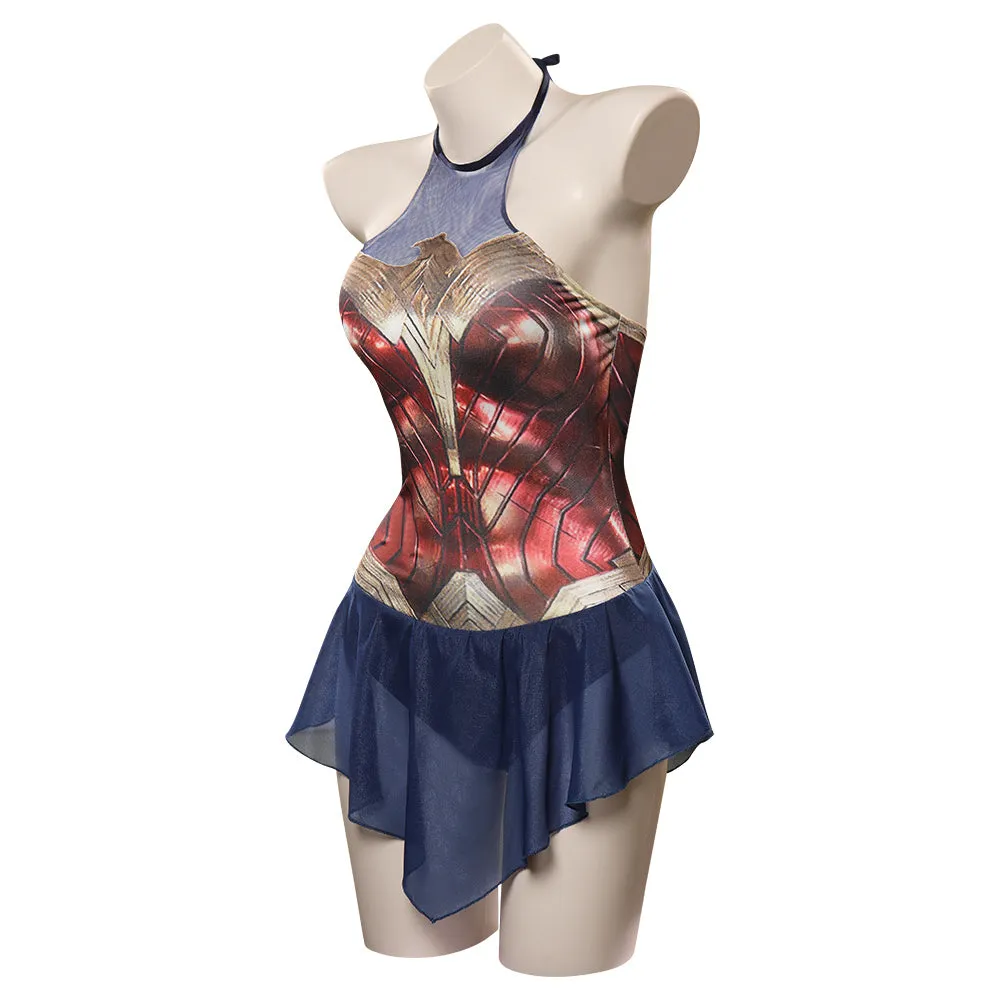 Wonder Woman Diana Prince Swimsuit Cosplay Costume Jumpsuit Swimwear Outfits Halloween Carnival Suit cossky®