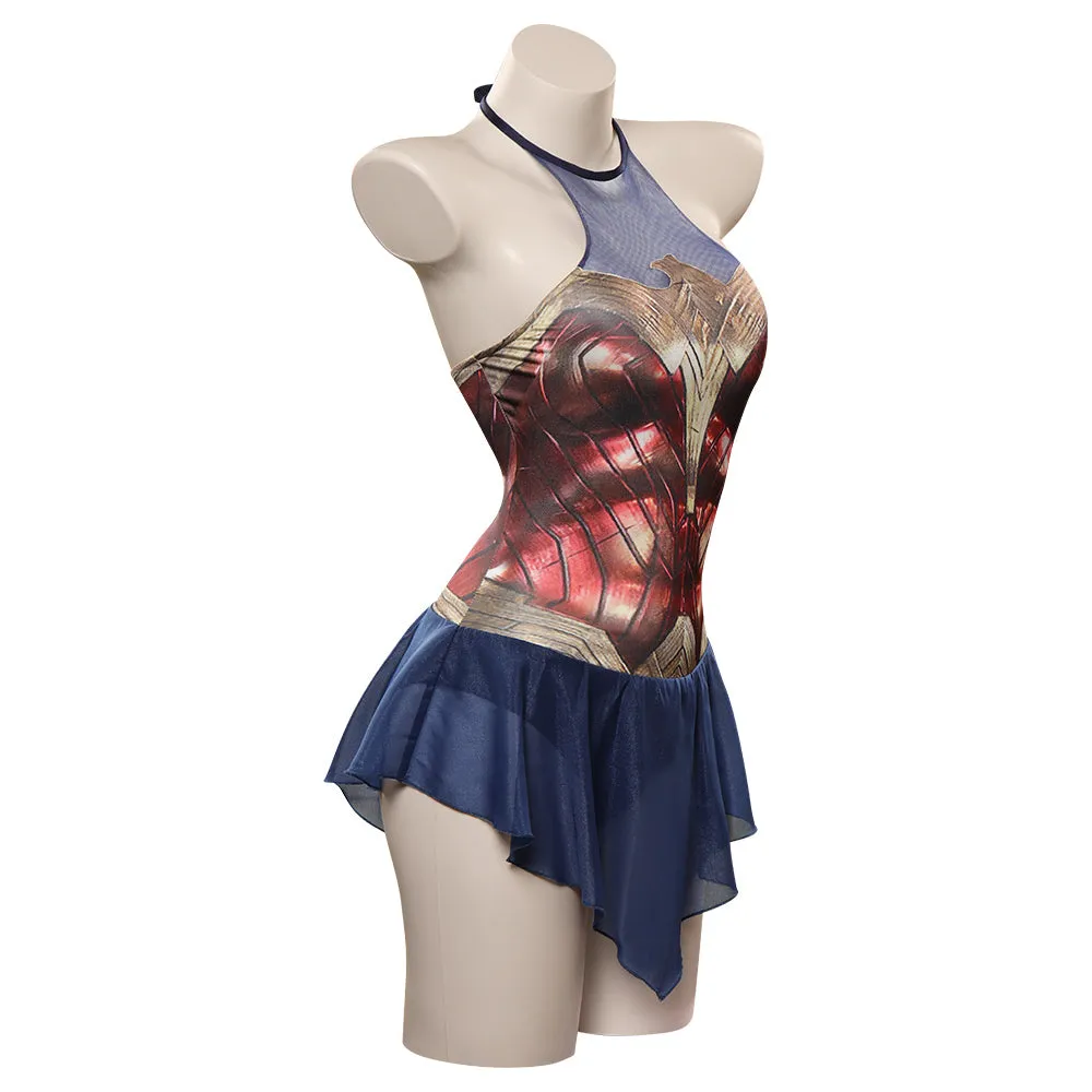 Wonder Woman Diana Prince Swimsuit Cosplay Costume Jumpsuit Swimwear Outfits Halloween Carnival Suit cossky®