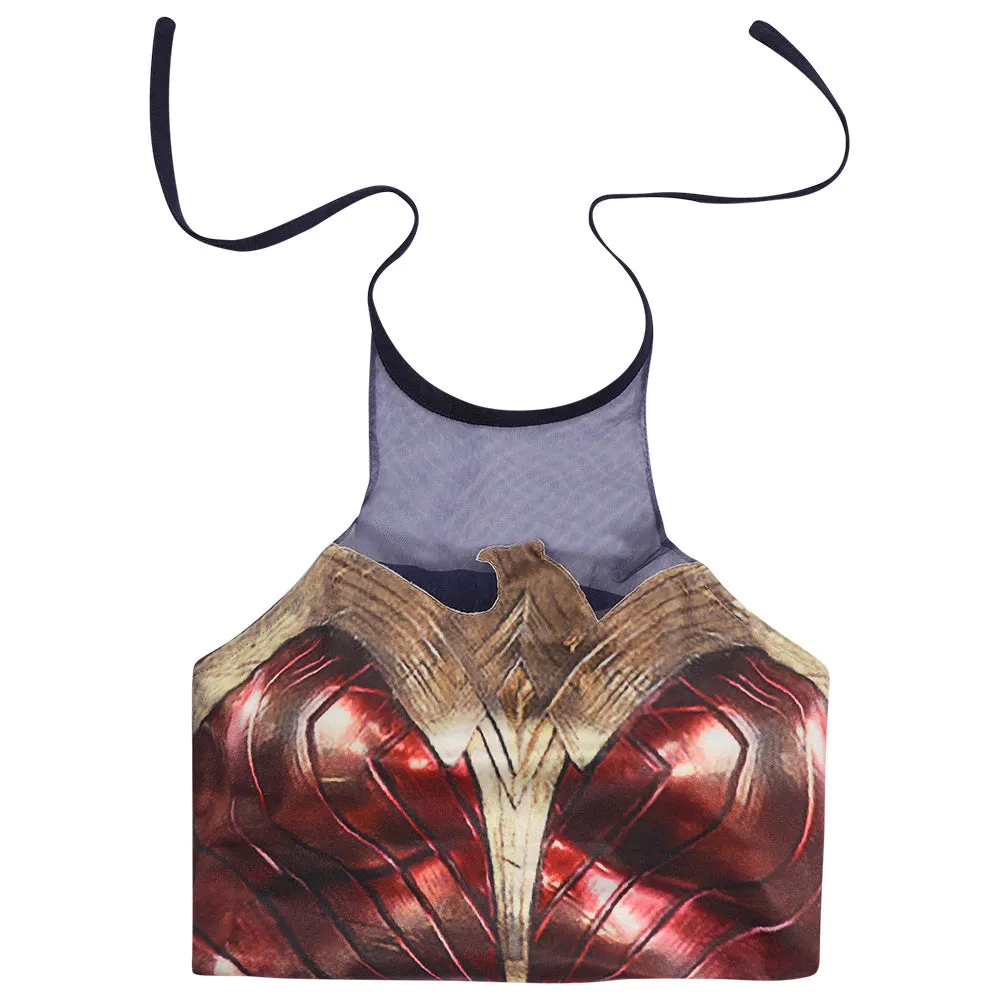 Wonder Woman Diana Prince Swimsuit Cosplay Costume Jumpsuit Swimwear Outfits Halloween Carnival Suit cossky®