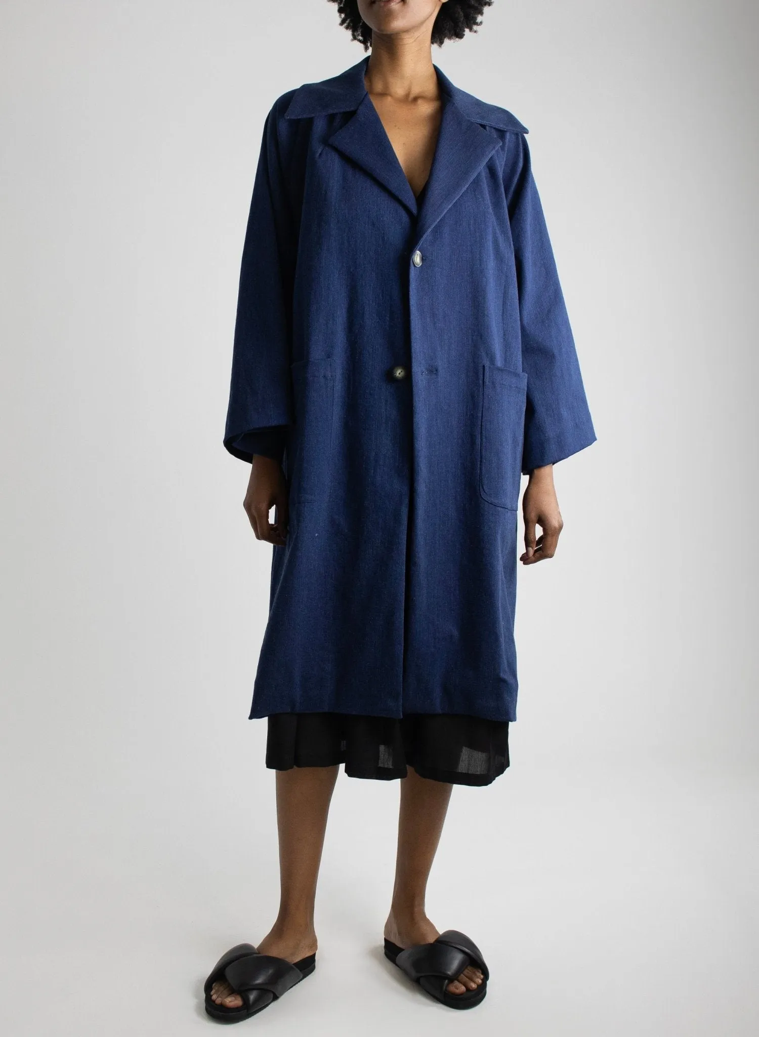 Work Coat - Soft Denim