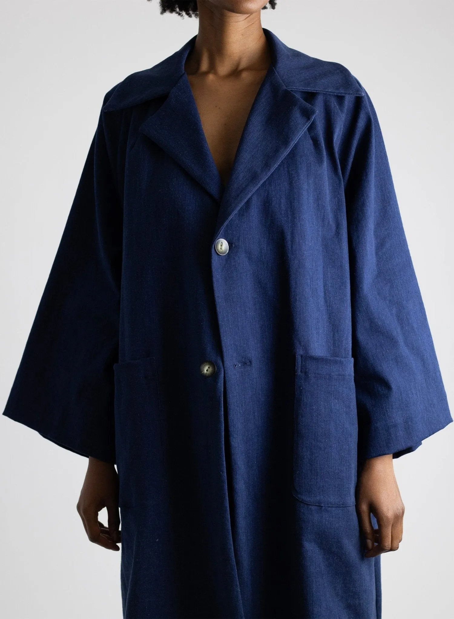 Work Coat - Soft Denim