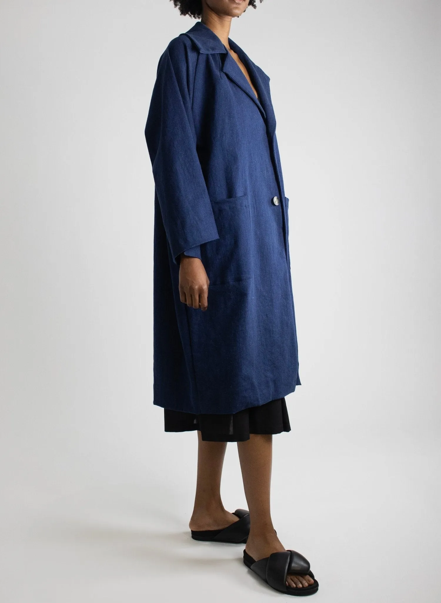Work Coat - Soft Denim