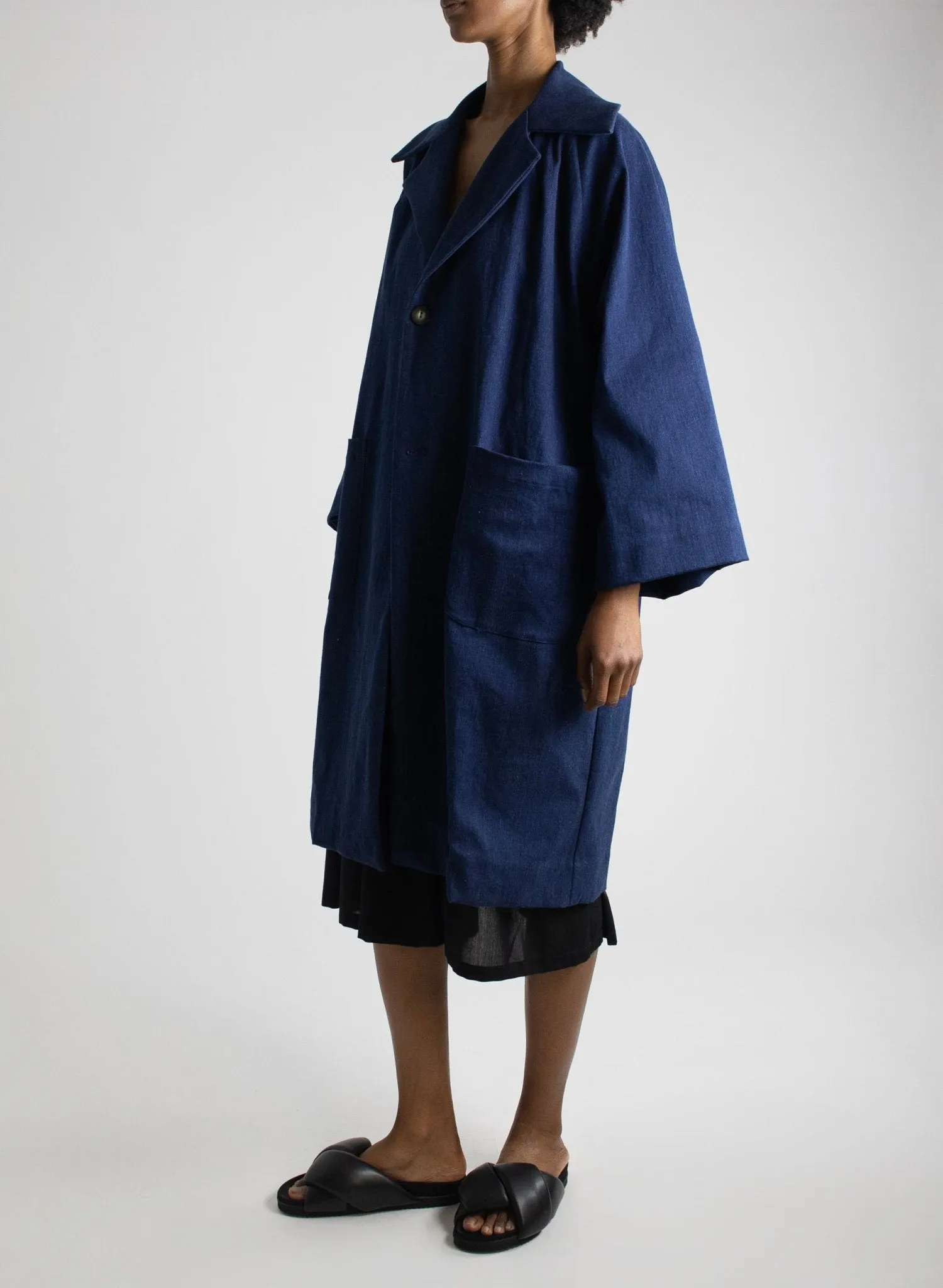Work Coat - Soft Denim