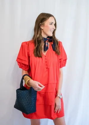 World on Fire Bold Red Dress
