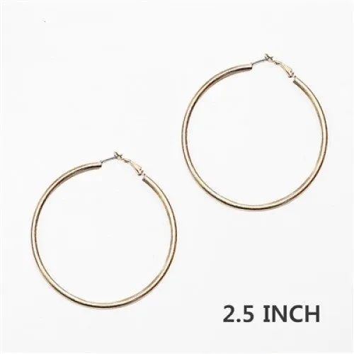 Worn Hoop Earring 2.5"